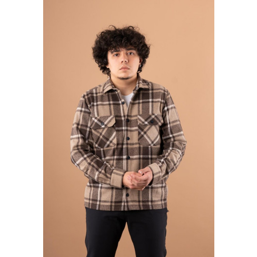 Bican Double Pocket Oversized Men's Lumberjack Shirt