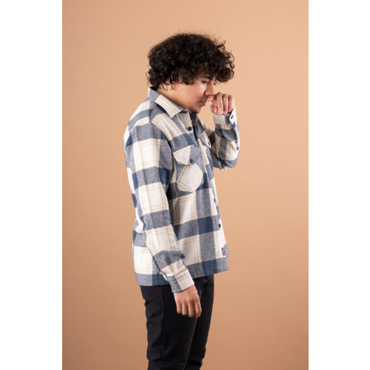 Bican Oversized Double Pocket Men's Lucker Shirt