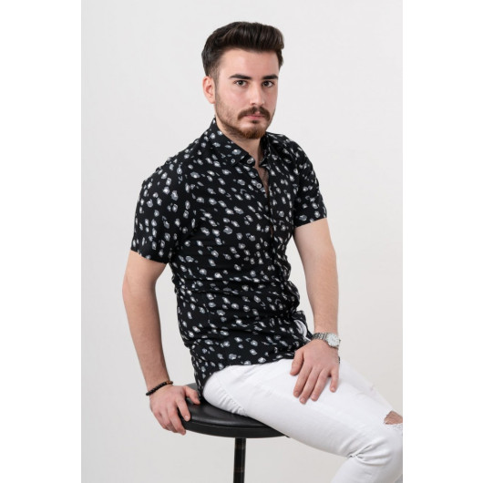 Bican Slimfit Summer Patterned Men's Shirt