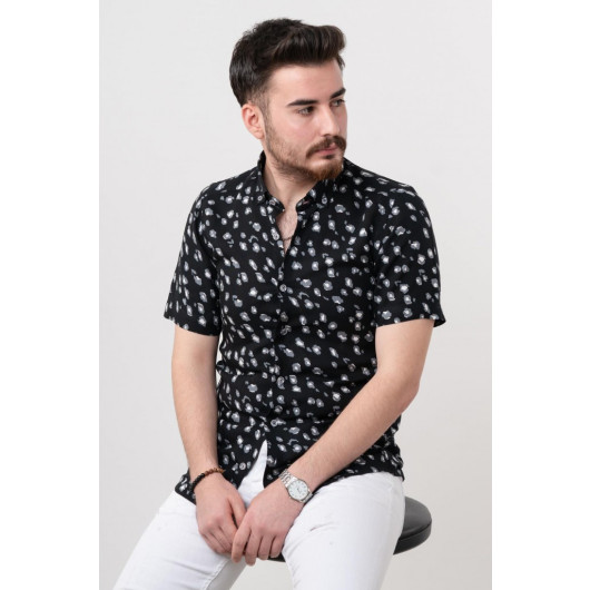 Bican Slimfit Summer Patterned Men's Shirt