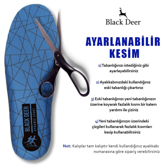 Dynamic Sport Blue-Triangle Shoe Insole