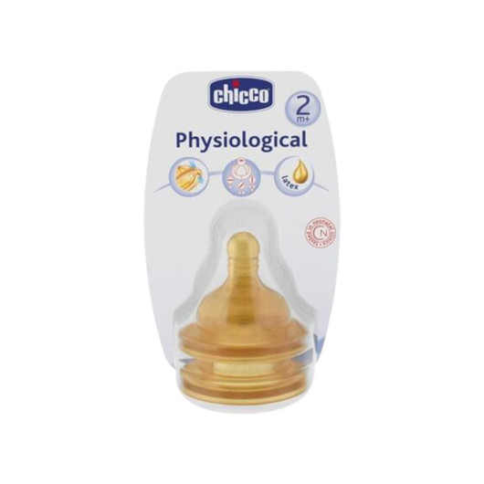 Chicco Physiological Rubber Mid Flow 2 Month+ Teat