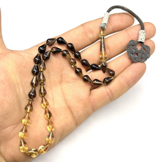 Drop Model Kazaz Tasseled 7-11Mm Fire-Squeezed Amber Rosary