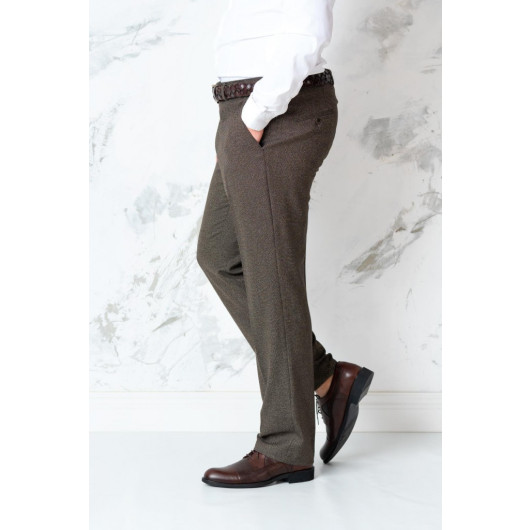 Textured Regular Fit Seasonal Men's Fabric Trousers