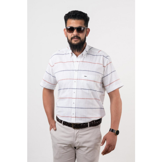 Dorss Casual Fit Short Sleeve Men's Shirt With Pocket
