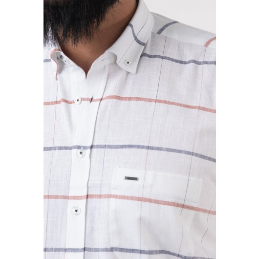 Dorss Casual Fit Short Sleeve Men's Shirt With Pocket