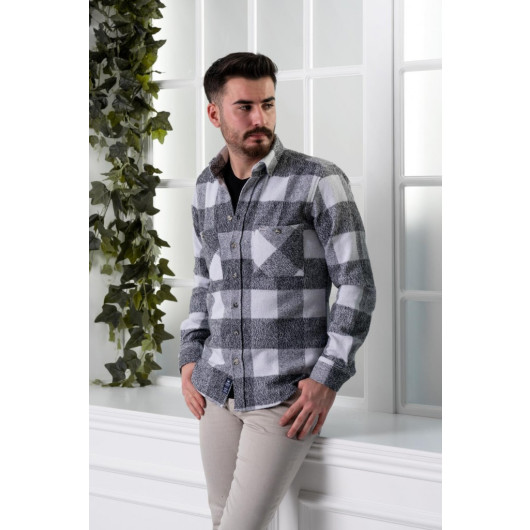 Dorss Slimfit Double Pocket Plaid Men's Lumberjack Shirt