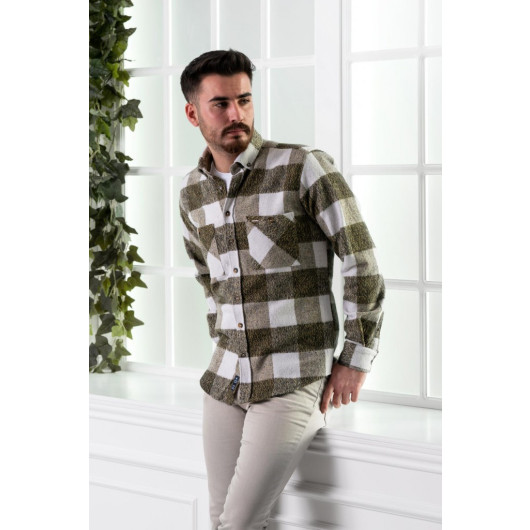 Dorss Slimfit Double Pocket Plaid Men's Lumberjack Shirt