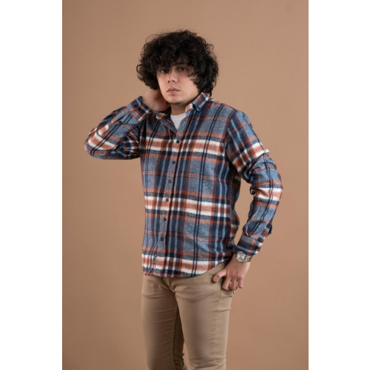Dorss Slimfit Plaid Men's Lumberjack Shirt