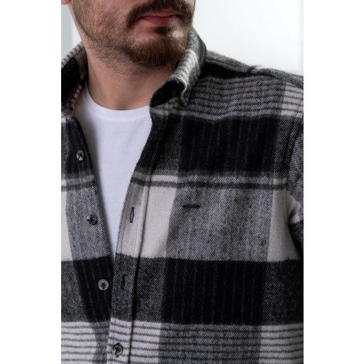 Dorss Slimfit Plaid Men's Lumberjack Shirt