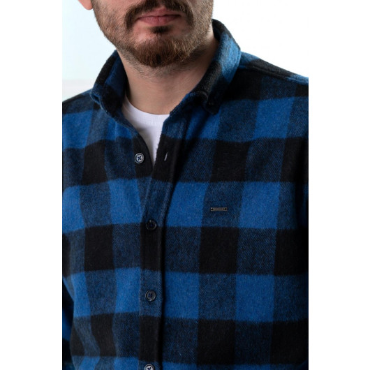 Dorss Slimfit Plaid Men's Lumberjack Shirt