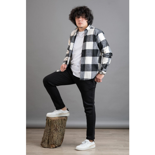 Dorss Slimfit Plaid Men's Lumberjack Shirt