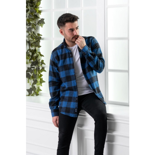 Dorss Slimfit Plaid Men's Lumberjack Shirt