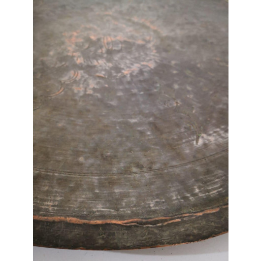 Ancient Heritage Engraved And Decorated Copper Plate, Copper Plate / Antique Plate