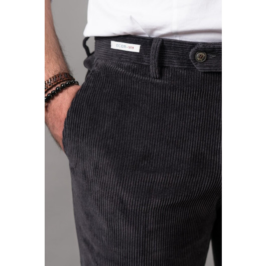 Ecer Regular Fit Cotton Thick Corduroy Men's Corduroy Trousers