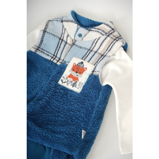 Baby Baby Vest With Plush 3P Suit