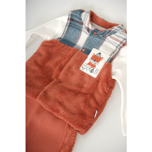 Baby Baby Vest With Plush 3P Suit