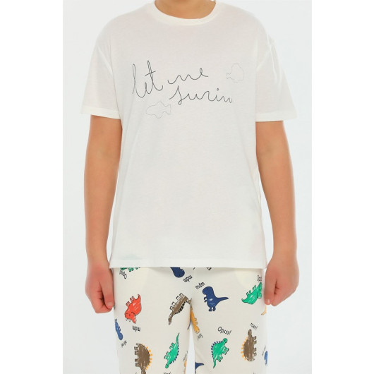 Boys' Cotton Let Me Swim T-Shirt