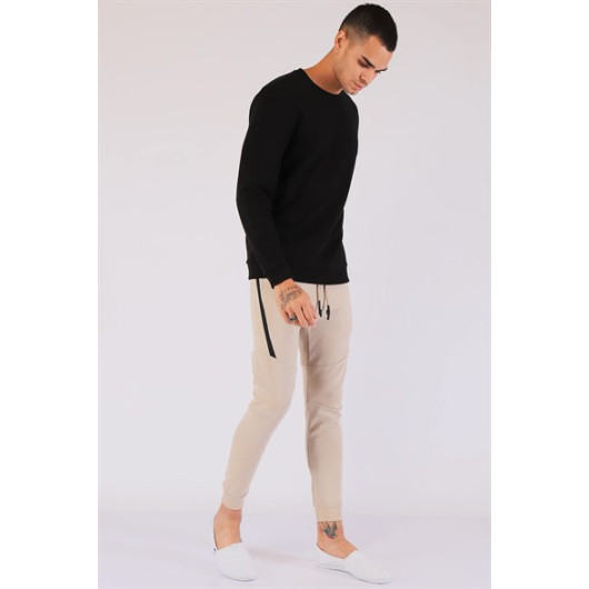 Men's Tracksuit Pants Beige