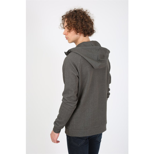 Men's Regular Fit Sweatshirt Khaki