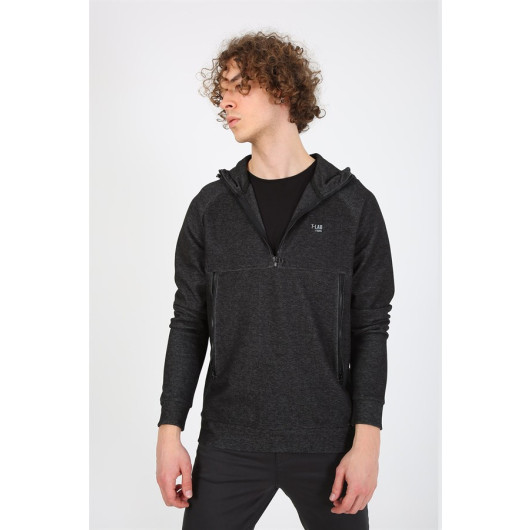 Men's Regular Fit Sweatshirt Black