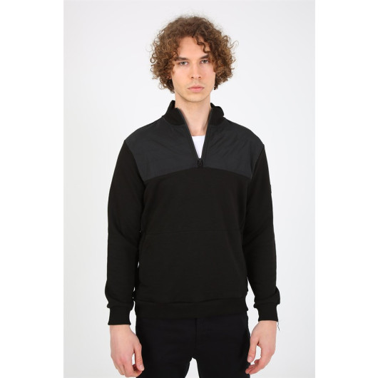 Men's Slim Fit Sweatshirt Black