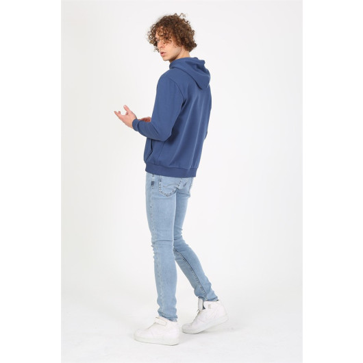 Men's Slim Fit Sweatshirt Blue