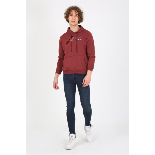 Men's Slim Fit Sweatshirt Ruby
