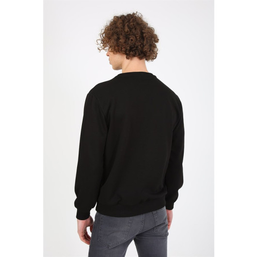 Men's Slim Fit Sweatshirt Black