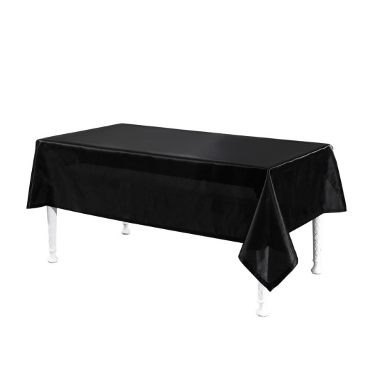 Finezza Crystal Monorail Fabric Black Table Cloth Rectangle 140X200 Cm - 771