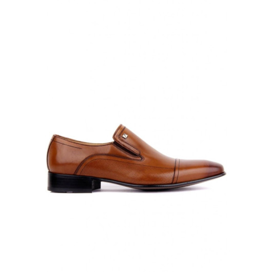 Formal Shoes For Men With Neolite Sole, Camel Color Fosco 3015