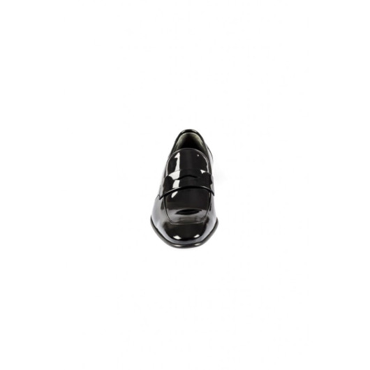 حذاء رسمي للرجال من نعل النيولايت لون أسود لامع Fosco 7141