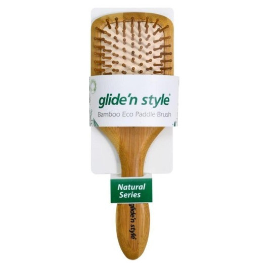 Glide'n Style Gs-248 Bamboo Eco Paddle Hair Brush