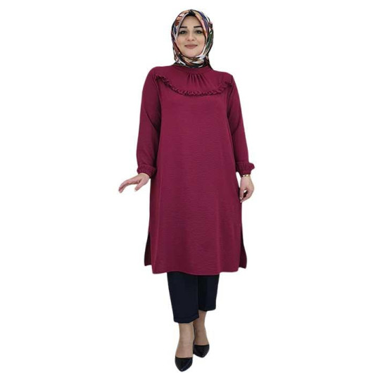 Women's Robes With Frilly Hijab Tunic