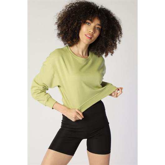 Women's Cotton Sweatshirt Green