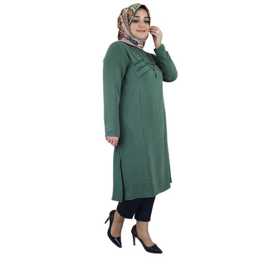 Women's V Detailed Hijab Tunic