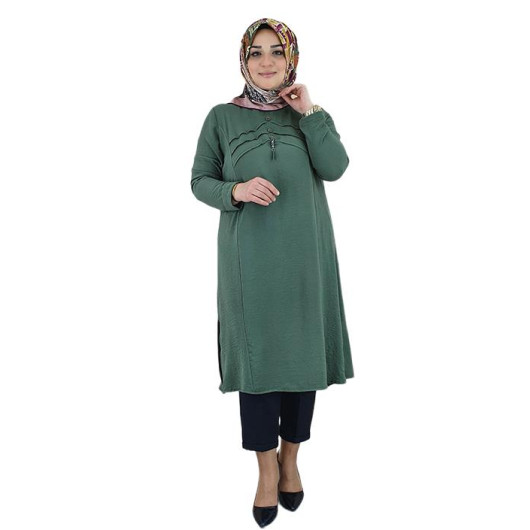 Women's V Detailed Hijab Tunic