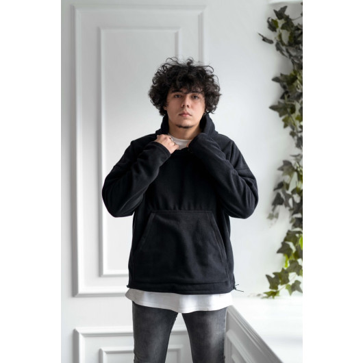 Men's Hooded Oversized Fleece Sweatshirt