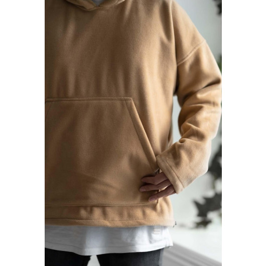 Men's Hooded Oversized Fleece Sweatshirt