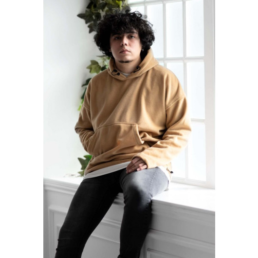 Men's Hooded Oversized Fleece Sweatshirt