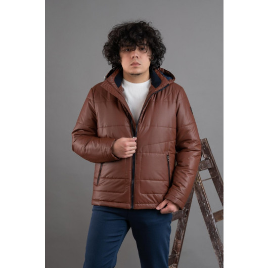 Hooded Regular Fit Men's Down Jacket