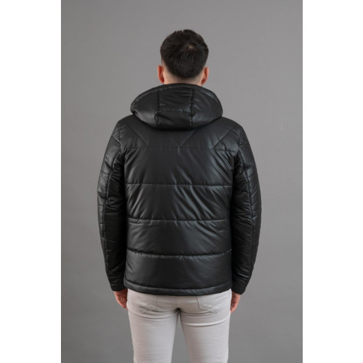 Hooded Regular Fit Men's Down Jacket