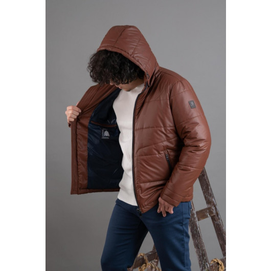 Hooded Regular Fit Men's Down Jacket