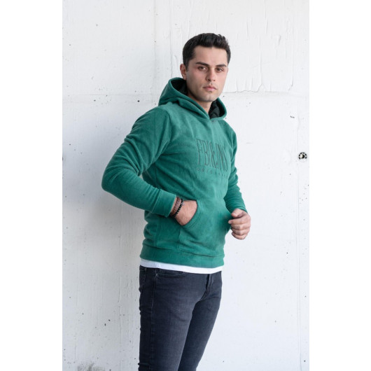 Hooded Slimfit Fleece Men's Sweatshirt