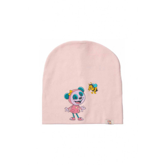 Graphic Combed Cotton Baby Hat For 2-5 Ages