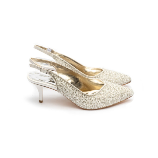 White Pearl Women's Evening Shoes