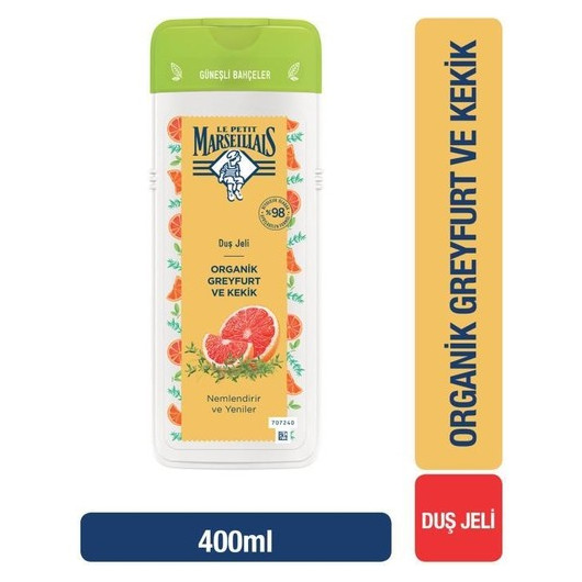 Le Petit Marseillais Organic Grapefruit And Thyme Shower Gel 400 Ml