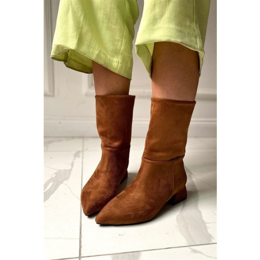 Lea Taba Suede Women's Heeled Boots