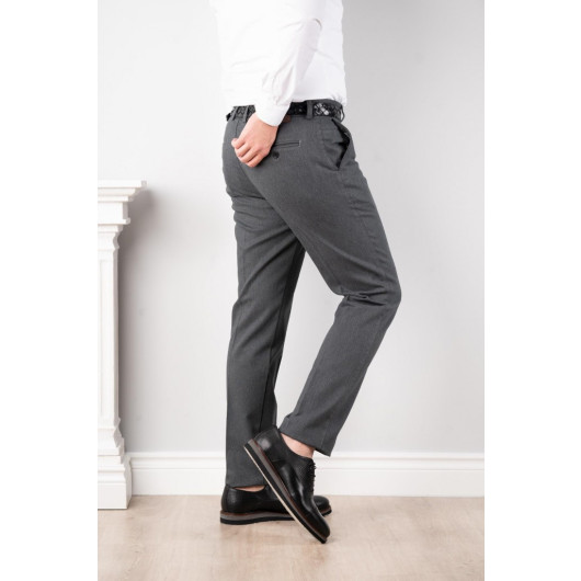 Luccio Regular Fit Men's Gabardine Trousers