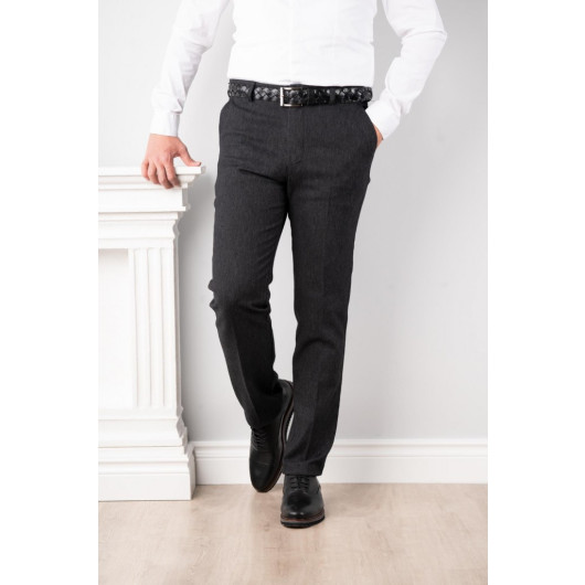 Luccio Regular Fit Men's Gabardine Trousers